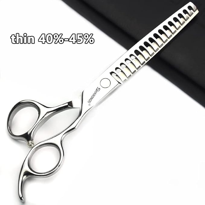 SHARONDS 6.5 Inch Stainless Steel Professional Barber Scissors Hair Thinning Scissors Hairdresser or Home Hairdresser Variant/Hybrid (6.5 inch-3pc)