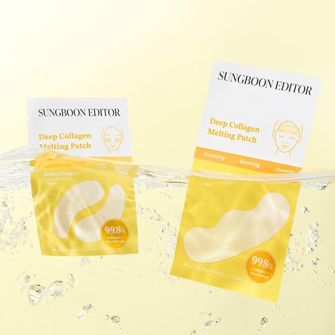 SUNGBOON EDITOR Wrinkle Reset Trio : Collagen Patch & Serum Mist & Collagen Capsule Cream. Best Korean Glass Skin Set for Deep Wrinkle Care, Gifts for Mom, Korean Skin Care