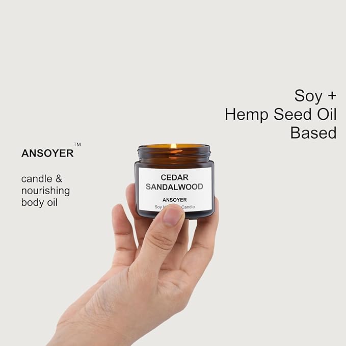 Mini Massage Candle for Body Oil - Portable Warm Oil Candle for Dry Skin Relief & Relaxation, Scented Candles for Women Self Care, Stocking Stuffer Gift - 1.77OZ