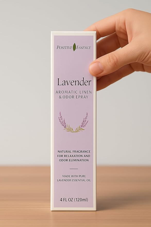 Lavender Linen and Room Spray, Natural Aromatherapy Sleep Spray for Relaxation and Stress Relief, Lavender Essential Oil for Pillows or Bedding, Odor Eliminator