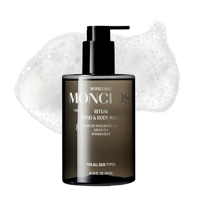 Ritual Hand & Body Wash (10.14 fl oz) - Hydrating pH-Balanced Body Cleanser with Olive Oil, 8-Complex Hyaluronic Acid, and Ceramides for Smooth and Comfortable Skin