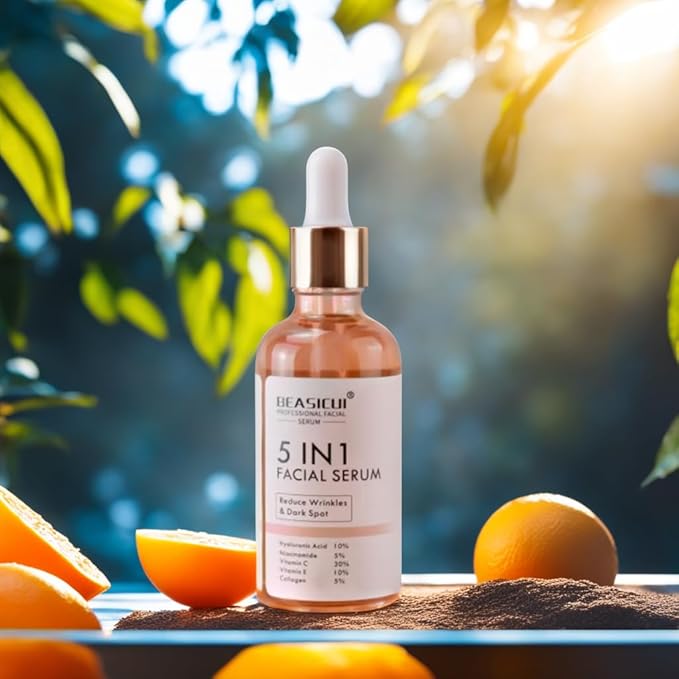 Vitamin C Serum for Face – Anti Aging Face Serum with Vitamin C, Hyaluronic Acid, Vitamin E – Radiance Serum for Dark Spots, Even Skin Tone, Eye Area, Fine Lines & Wrinkles, 1 Fl Oz