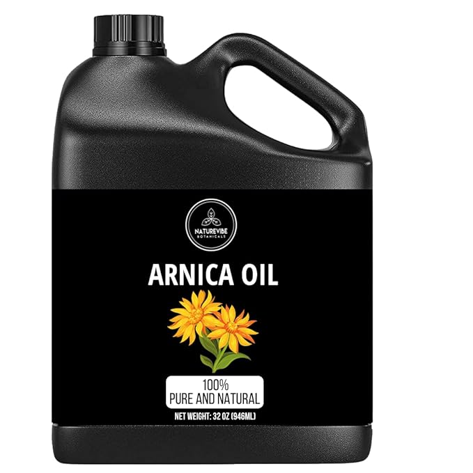 Naturevibe Botanicals Arnica Oil 32 Ounces | 100% Pure and Natural | Great for Skin Care and Hair Care