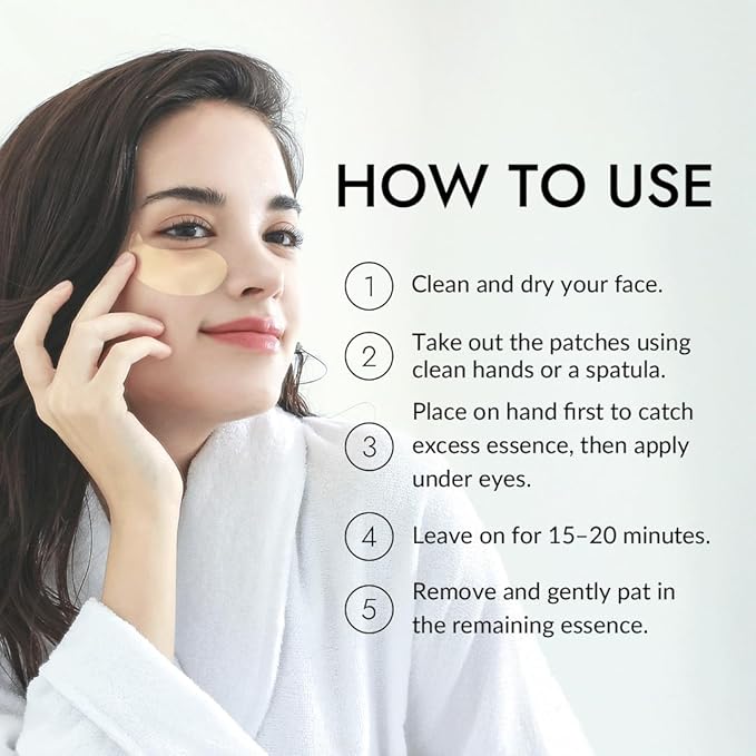 MIZON Under Eye Patches for Puffy Eyes & Dark Circles, 24K Gold & Snail Mucin, 60 Pcs – Anti-Wrinkle Collagen & Peptide Formula – Moisturizing Korean Eye Mask for Elasticity