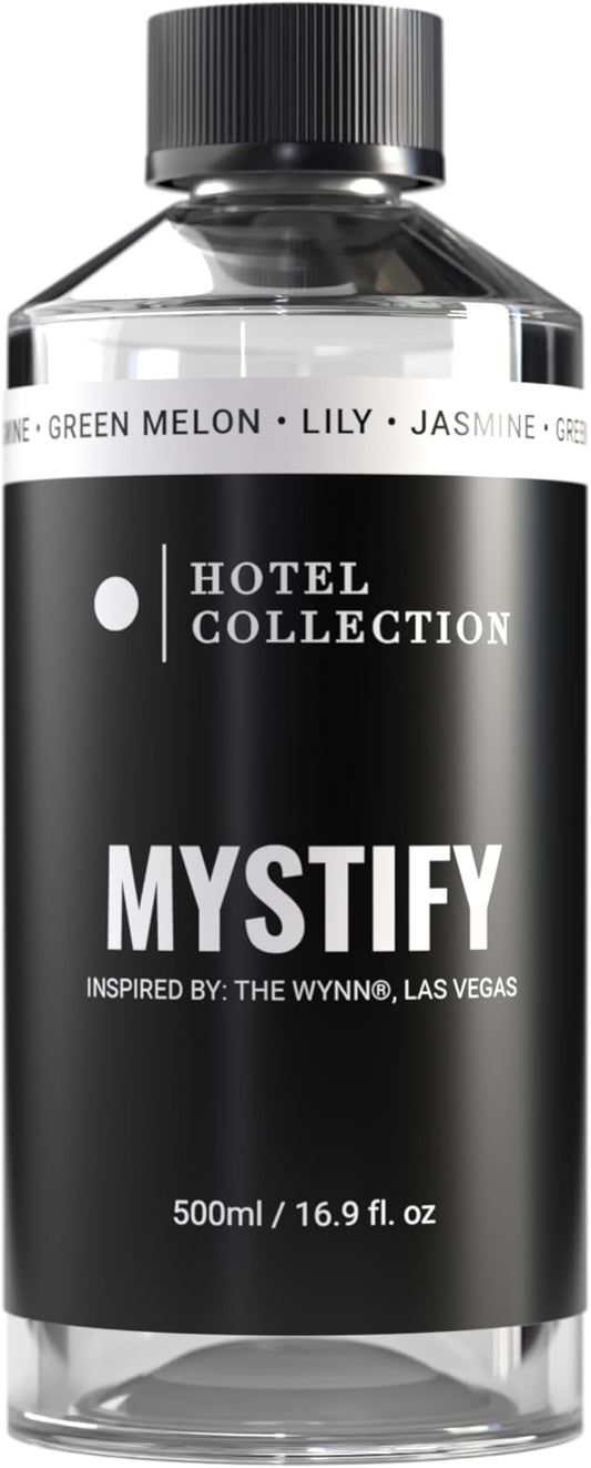 Hotel Collection Diffuser Oil - Mystify - Aromatherapy Essential Fragrance Oil - Jasmine, Green Melon, Lily - 500mL 16.9 Fl oz