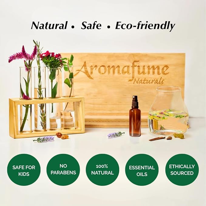 Eucalyptus & Mint Room, Linen & Pillow Spray by Aromafume | 100ml/3.38fl oz | with Pure Eucalyptus & Mint Essential Oil | Aromatherapy | Mist for Bedding, Fabrics - Aurabelle