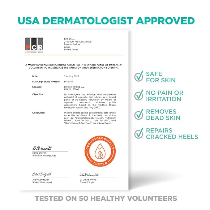 Lavinso Foot Peel Mask for Dry Cracked Feet – 3 Pack Peeling Mask Removes Dead Skin and Calluses - Exfoliating for Soft Baby Feet, Original Scent