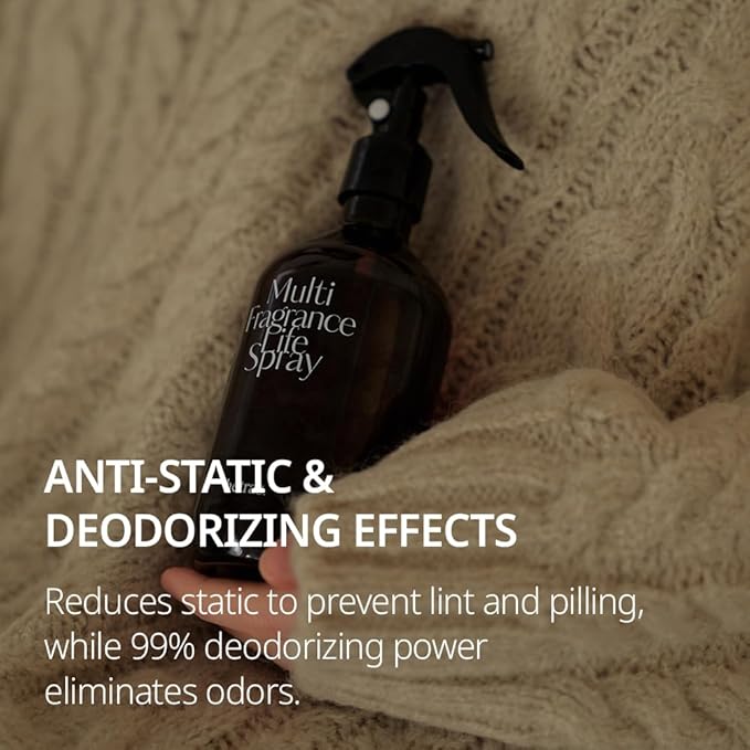 hetras Multi Fragrance Life Spray 10.14 fl oz x 2 Pack | White Shirt - Clean Linen Scent | Non-Aerosol Odor Freshener Room Mist for Room, Closet, Fabric | Infused with Essential Oils