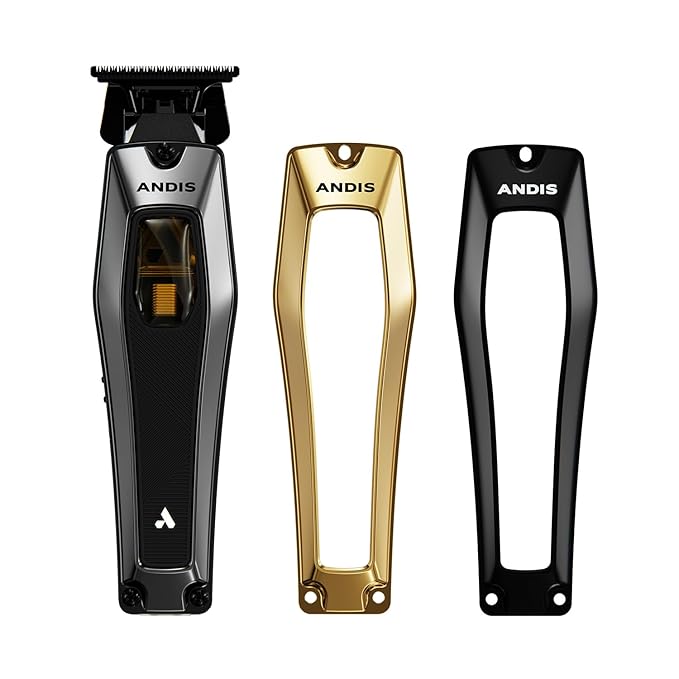 Andis 562703 Recon Professional Beard & Hair Cordless Trimmer, DLC T-Blade, USB-C Charging with Premium Charge Stand, Black