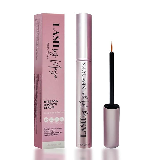 Eyelash Growth Serum with Natural Formula，Lash By Maya Serum Gentle & Vegan，Lash Essence for Eyelash Growth: Achieve Longer, Thicker, and Fuller-Looking Lashes 0.18Fl Oz (5.5ml)