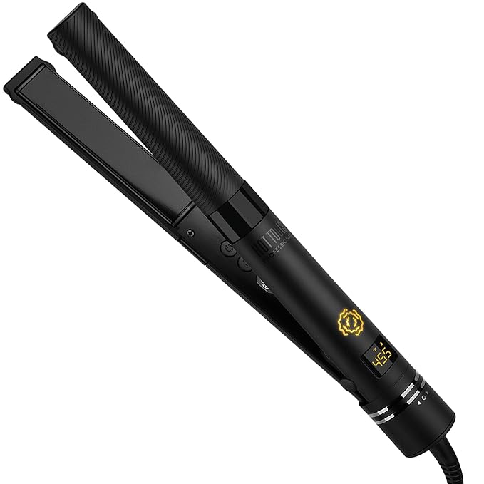HOT Tools Pro Artist SmoothWave Vibrating Flat Iron | Hair Straightener for Ultra Sleek Hairstyles, Turn on Vibration Technology for Super Smooth Results
