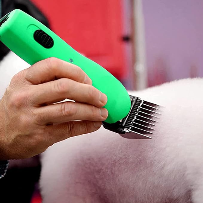 Professional Animal Stainless Steel 5 Color Guide Comb Set Compatible with andis Oster A5 wahl km10 10#/15#/30# Detachable Blade，Cutting Length 3mm-16mm