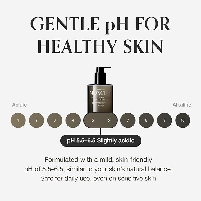 Ritual Hand & Body Wash (10.14 fl oz) - Hydrating pH-Balanced Body Cleanser with Olive Oil, 8-Complex Hyaluronic Acid, and Ceramides for Smooth and Comfortable Skin