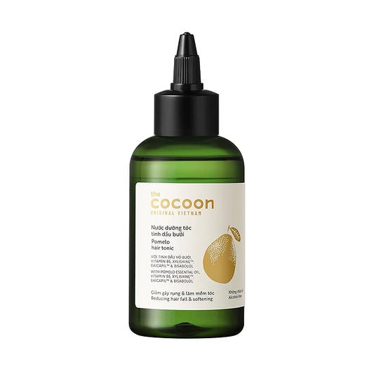 Cocoon Pomelo Grapefruit Oil Hair Tonic, Hair Growth Serum, Vegan Scalp Serum Treatment for Thinning, Damaged & Breakage Hair | Soften, Reduce Hair Loss & Promote Hair Growth | 4.73 fl oz