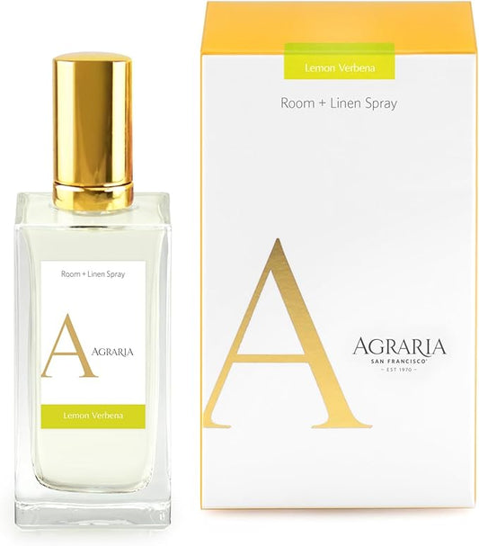 AGRARIA Room and Linen Spray, Luxury Room Fragrance for Clothes, Bed, and More, Essential Perfume Grade Oils Infused Linen Fresh Spray
