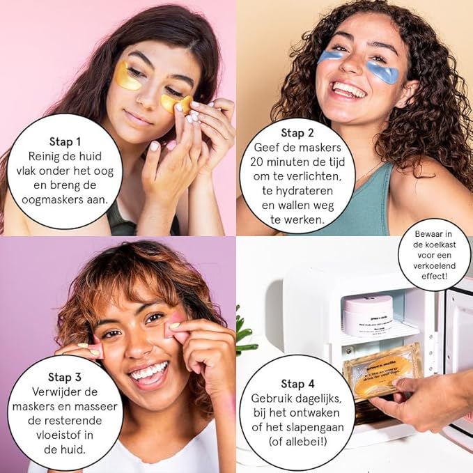 grace & stella Award Winning Under Eye Mask - Birthday Gifts For Women - Bridesmaid Gifts - Reduce Dark Circles, Puffy Eyes, Undereye Bags, Wrinkles - Under Eye Patches - Vegan (24 Pairs, Pink)