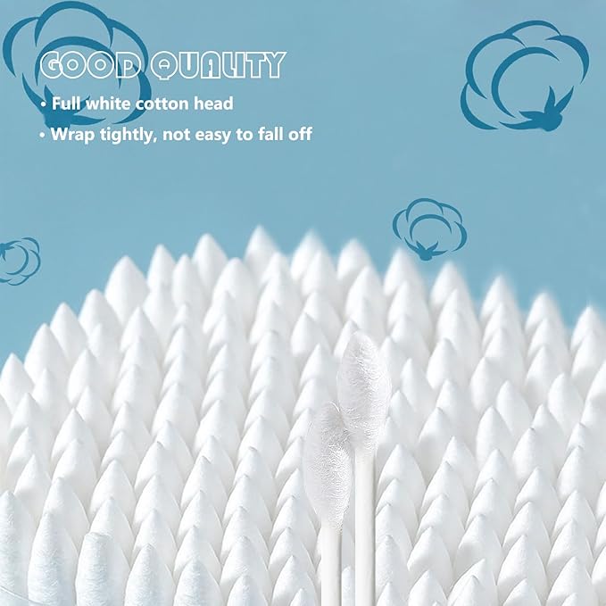 600pcs Precision Tip Cotton Swabs/Double Pointed Cotton Buds for Makeup