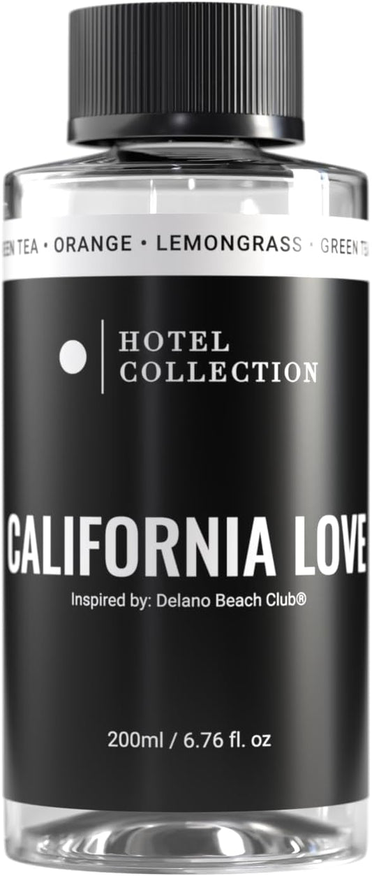 Hotel Collection Diffuser Oil - California Love - Aromatherapy Essential Fragrance Oil - Green Tea, Orange, and Lemongrass - 200mL 6.7 Fl oz