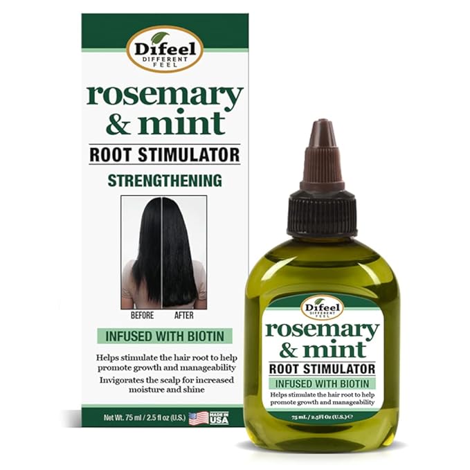 Difeel Rosemary and Mint Oil Root Stimulator with Biotin 2.5 oz. - Hair Growth Scalp Treatment