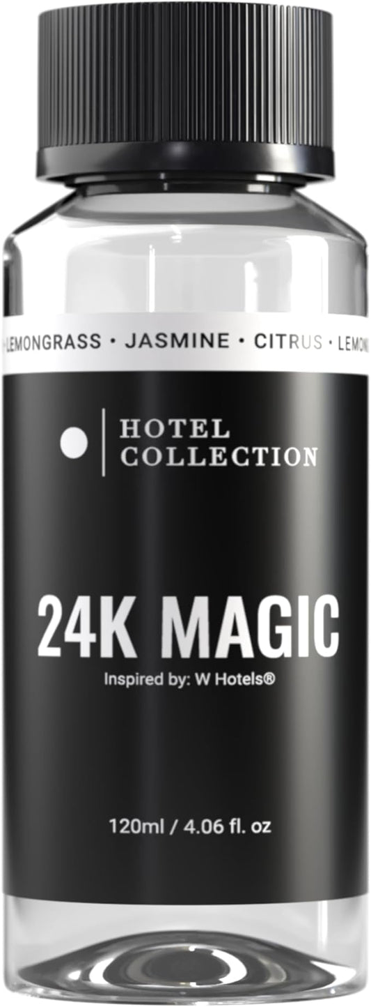 Hotel Collection Diffuser Oil - 24K Magic - Aromatherapy Essential Fragrance Oil - Citrus, Lemongrass, and Jasmine - 120mL 4.1 Fl oz