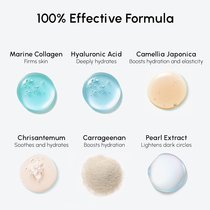 MAREE Eye Gels - Pads Under Eye Patches for Puffy Eyes and Dark Circles with Collagen & Hyaluronic Acid - Anti Wrinkles Under Eye Masks Skincare Treatment for Puffiness & Bags - Parches Para Ojeras