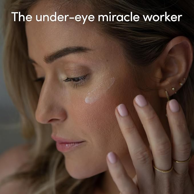 Uncommon Beauty Enhanced Triple Effect Eye Cream - Reduces Fine Lines, Wrinkles, and Dark Circles - Anti-Aging, Depuffing, and Hydrating - All Skin Types, Vegan, Cruelty Free, 0.67 FL OZ