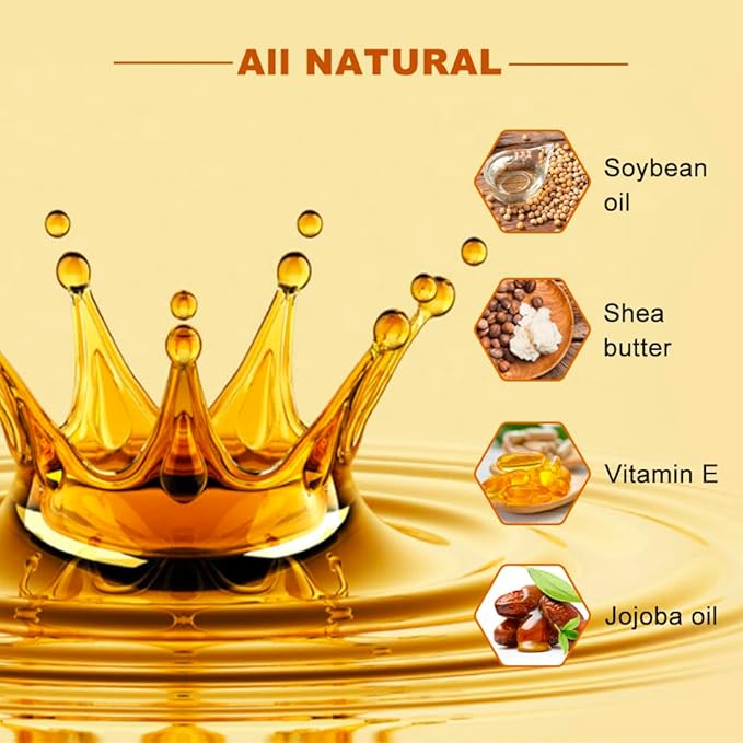 Massage Oil Candle, Romantic Gift SPA Use Home Scented Candle Body Oil, Ultra Hydrating Body Care with Soybean Oil, 4.5oz (Chamomile Lavender)