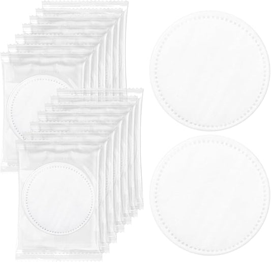 Individually Wrapped Cotton Rounds, Circular Cotton Pads, Individually Packaged, Easy to Carry, Suitable for Travel, Hotels, Business Trips, Camping (2 pcs/Set, 200 Set, in Total 400 pcs)