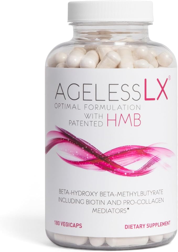 AgelessLX Supplement Capsule for Women with HMB Hydrasilk Eye Cream Bundle