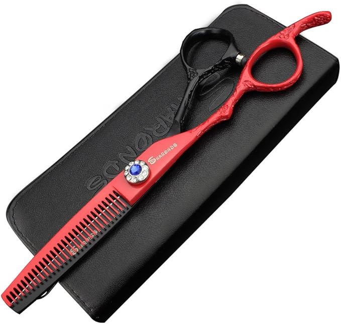 (Left Hand) Hairdresser Special Scissors 6 'Professional Beauty Cut High Hardness C Hairdresser Hair Trim and narrow Hair Trim