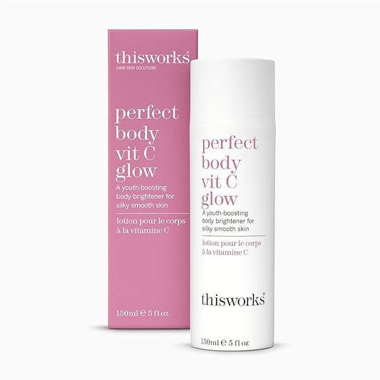 THISWORKS Perfect Body Vitamin C Glow Body Cream & Moisturizer 5 Ounce (150ml)