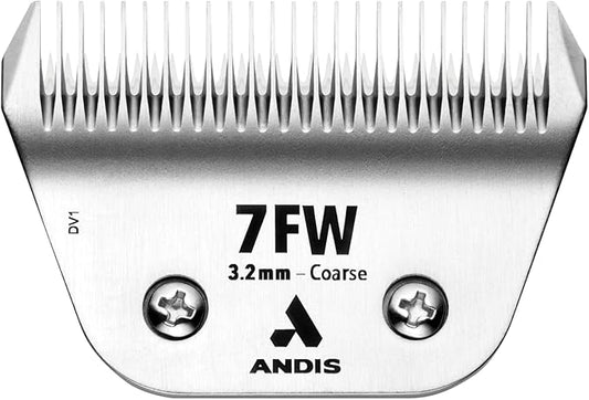 Andis 561465 ceramicEDGE #7FW Coarse Wide Blade, Small Animal and Pet Grooming, Detachable Replacement Blade, Long Lasting, Stainless Steel