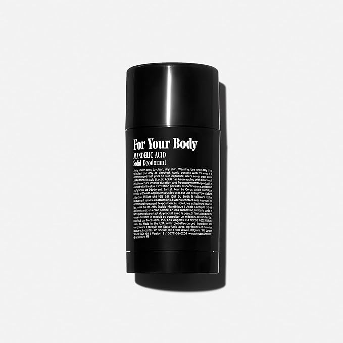 Nécessaire The Deodorant Santal | Aluminum Free Deodorant For Women & Men. Extra Strength Treatment with Mandelic Acid. Free of Baking Soda, Ozokerite & Silicones (75 g/2.5 oz)