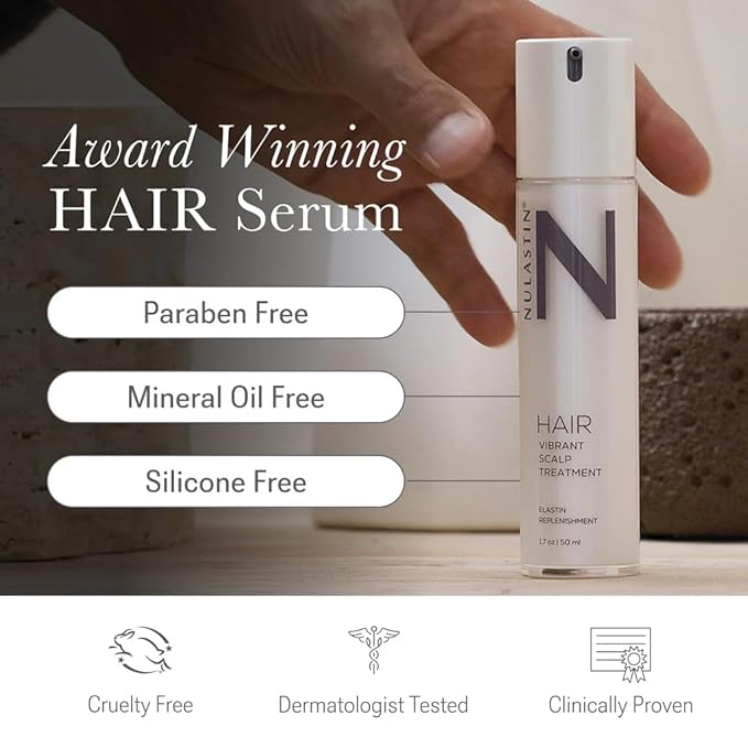 NULASTIN Scalp Serum - Vibrant Scalp Treatment to Help Improve the Look of Hair Density - Lightweight, Fast Absorbing Formula Enriched with Hair-Strengthening Ingredients (2 Count)