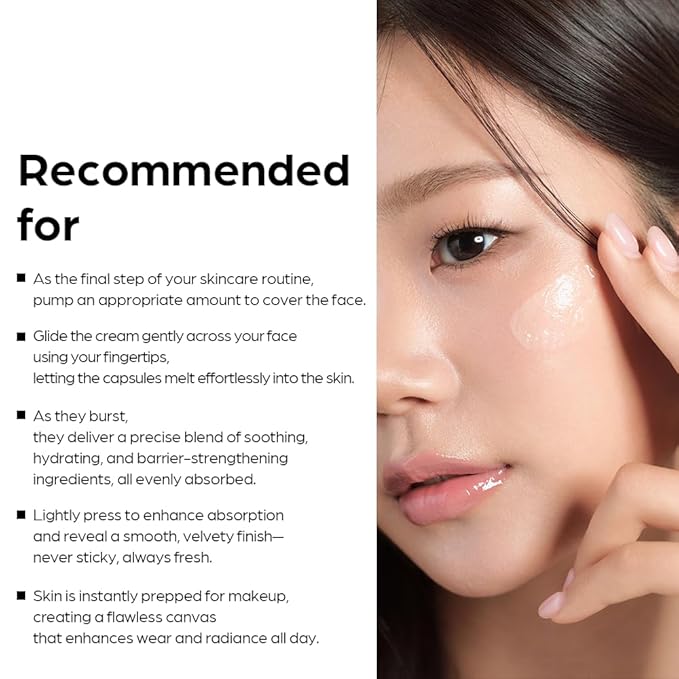 House of Hur 3X Capsule Hydro Booster Cream – 3-in-1 Hydrating Gel Cream + Primer – 8 Types Hyaluronic Acid, Hibiscus Collagen, Thyme + Green Tea – Non-Greasy – Korean Skincare – 1.69 fl oz (50 ml)