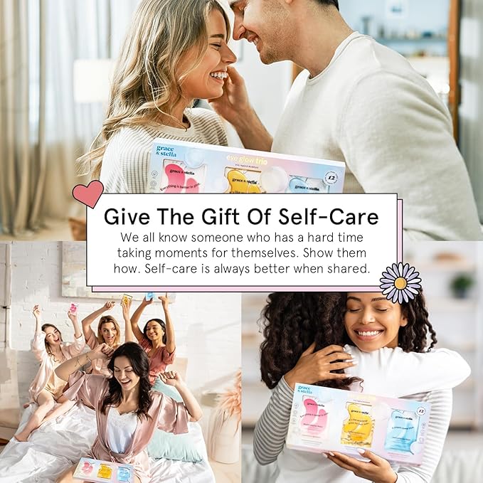 grace & stella Under Eye Patches (12 pairs) Eye Masks for Puffy Eyes and Dark Circles - Stocking Stuffers, Christmas Gifts for Women - Gifts for Birthdays, Bachelorette Party, Bridesmaids, Self Care