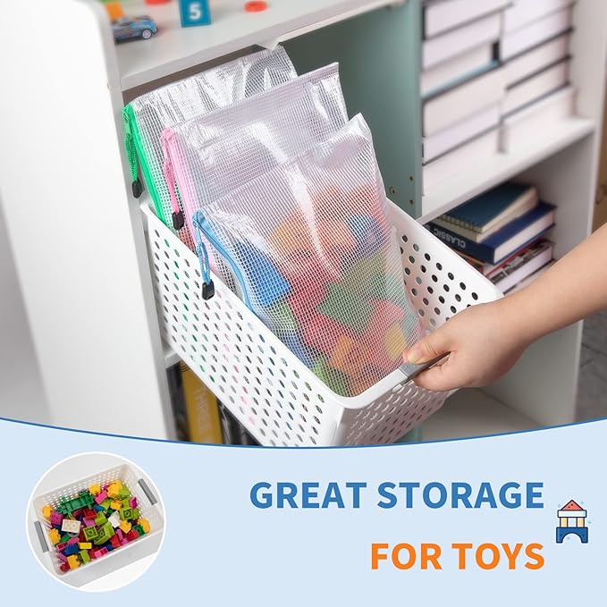 Umriox 32PCS 16 Colors Small Zipper Pouch, 9.5 x 7.1 in, Zipper Bags for Puzzles, School Office Supplies and Travel Storage