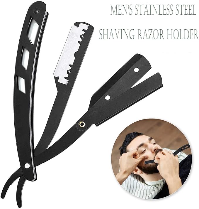 Hair Scissors Professional Set - Steel Barber Shears with Offset Handle, Thinning & Straight Scissors for Salon & Home Hair Cutting