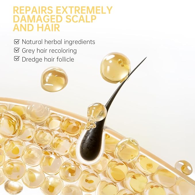 5% Minoxidil Hair Growth Serum, Natural Biotin Hair Oil for Men and Women, 2 fl oz