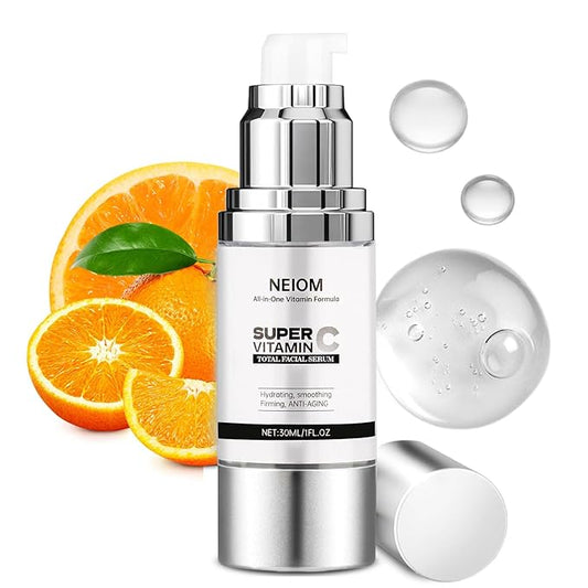Super Vitamin C Serum for Face with Pure Hyaluronic Acid,Vitamin E,Tri-Peptide,B5, – Anti Aging, Dark Spot Remover & Collagen Booster – Hydrating, for Mature Skin – 1 fl oz