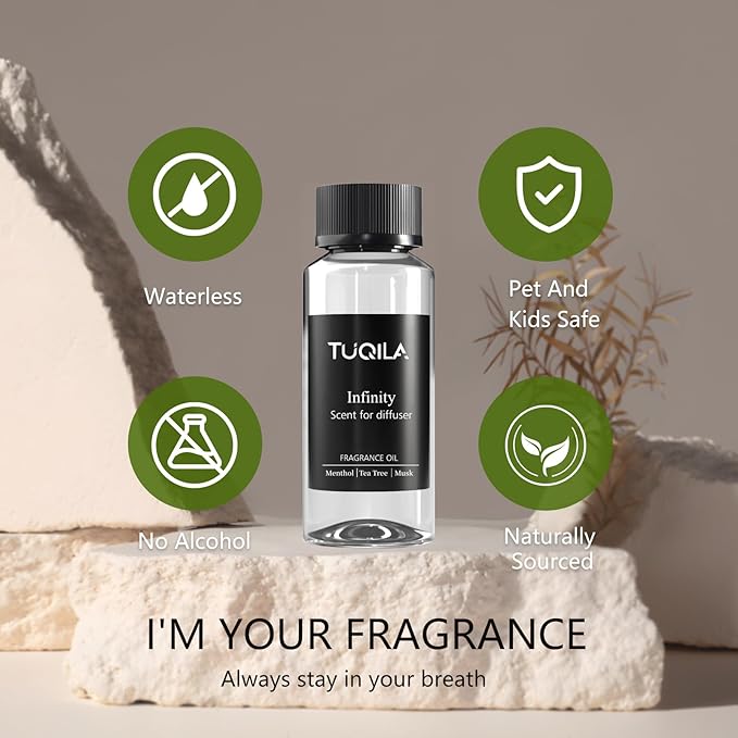 Luxury Waterless Diffuser Oil Infinity, Essential Scent Oil Usage Cold Air Waterless Diffuser, Scents Oils for Home Bottle120 ML Natural Flavour