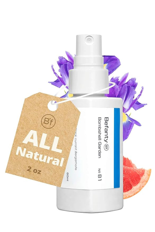 Natural Spray Deodorant for Women & Men, Aluminum-Free, 24 Hours Odor Protection, Long-Lasting Fragrance Body Mist, Travel Size, Suitable for Sensitive Skin – Bombshell Garden, 2.0 fl oz