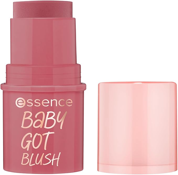 essence | Baby Got Blush Stick | Easy to Apply & Blend Pigmented Cream Blush Stick | Vegan & Cruelty Free | Free From Gluten, Parabens, Preservatives, & Microplastic Particles (40 | Sweets & Roses)