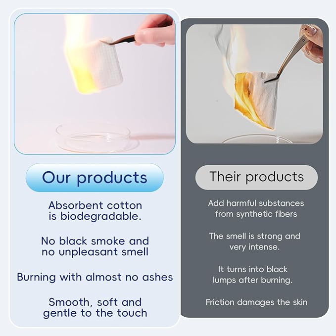 Premium Natural Pure Cotton Pads,Soft & Lint-Free Upgraded Edge Stitching Design Cotton Rounds for Face,Unique Three-Layer Structure, Ultra-Absorbent Makeup Remover Pads,for All Skin Types (100 Count)