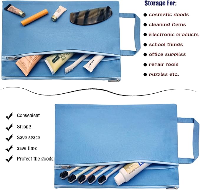 A4 Mesh Zipper Pouch, Waterproof File Bag with Handle,Foldable Document Organizer for School, Office, Travel - Durable Folder with Puzzle Project/Cross Stitch (4)