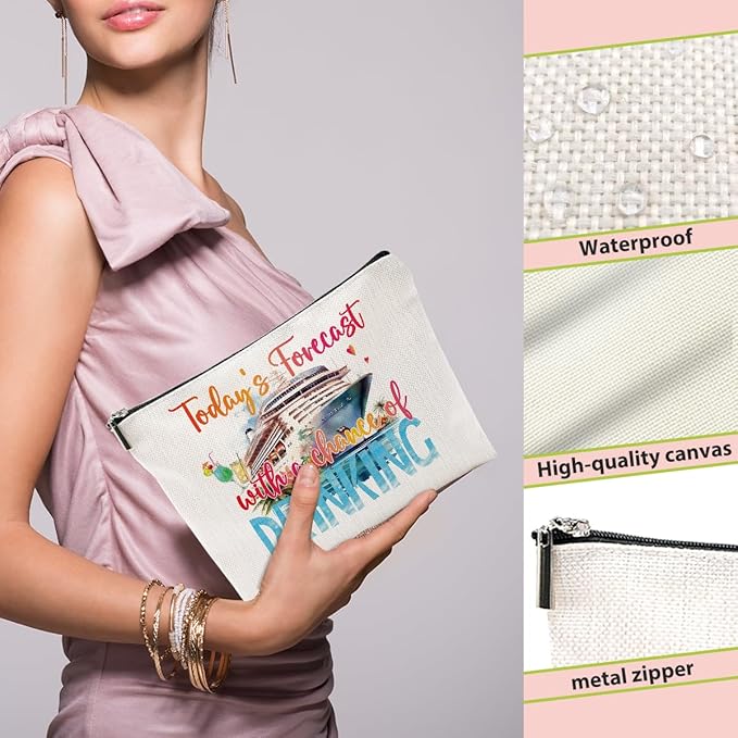 1 Pcs 3 Pcs 4 Pcs Makeup Bag, Girls Trip Gifts Favors Girls Weekend Gifts, Friendship Gifts for Women Bestie Bride