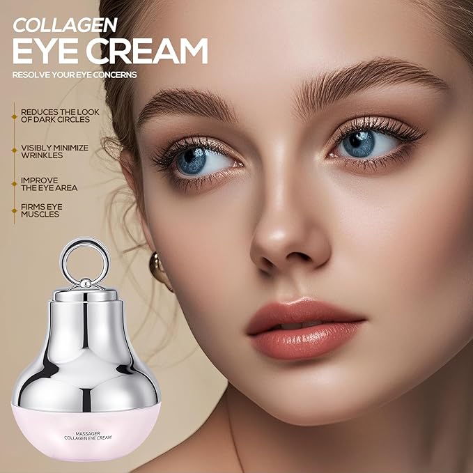 Ah-8 Firming Neck Cream and Massage Eye Cream, Neck Cream for Tightening and Firming, Eye Cream for Reduce Fine Lines and Diminish Dark Circles, Deep Moisturizing Skincare Day and Night Use