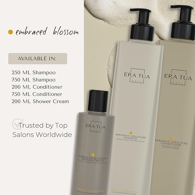 Embraced Blossom Shower Cream | Dutch Made & Formulated | Nourishing Body Wash for All Skin Types | Sweet Scent of Neroli, Orange Blossom & Jasmine 200 ML