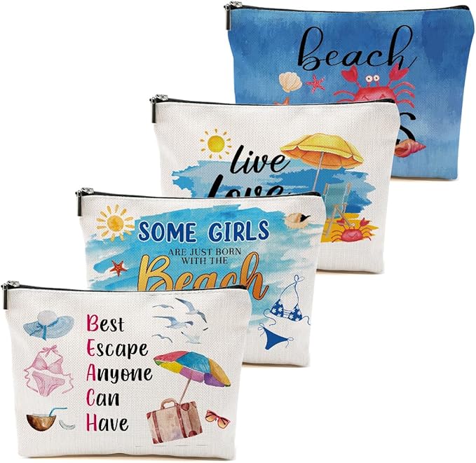 1 Pcs 3 Pcs 4 Pcs Makeup Bag, Girls Trip Gifts Favors Girls Weekend Gifts, Friendship Gifts for Women Bestie Bride