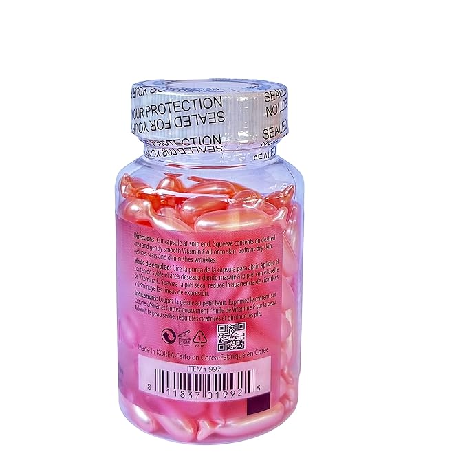 Amazing Shine Collagen Skin Oil Capsules, Topical Use Only, Single Use Twist Off Capsules, External Skin Oil, 90 Capsules